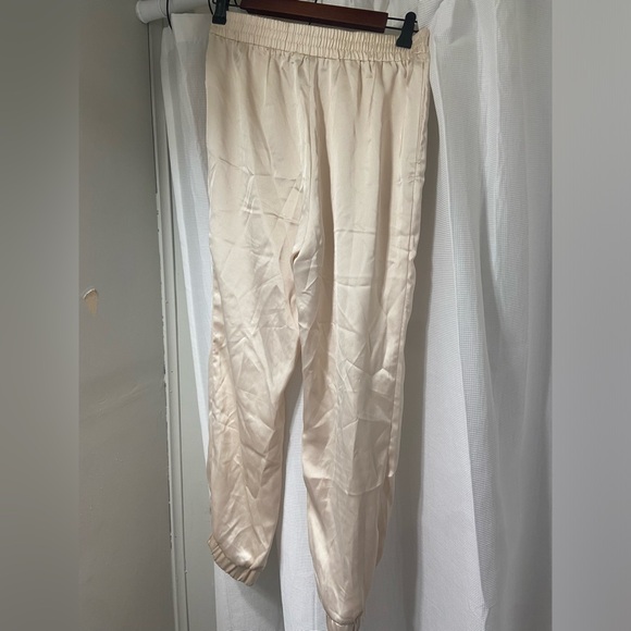 Sincerely Jules Cream Satin Joggers - Picture 4 of 4